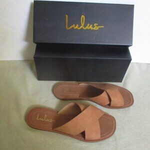 NIB Lulus Makoa Honey Sandals Sz 7